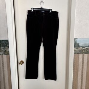 Chaps Womens Dark Brown Chocolate Straight Leg Bootcut Corduroy Pants 14 Y2K Hip